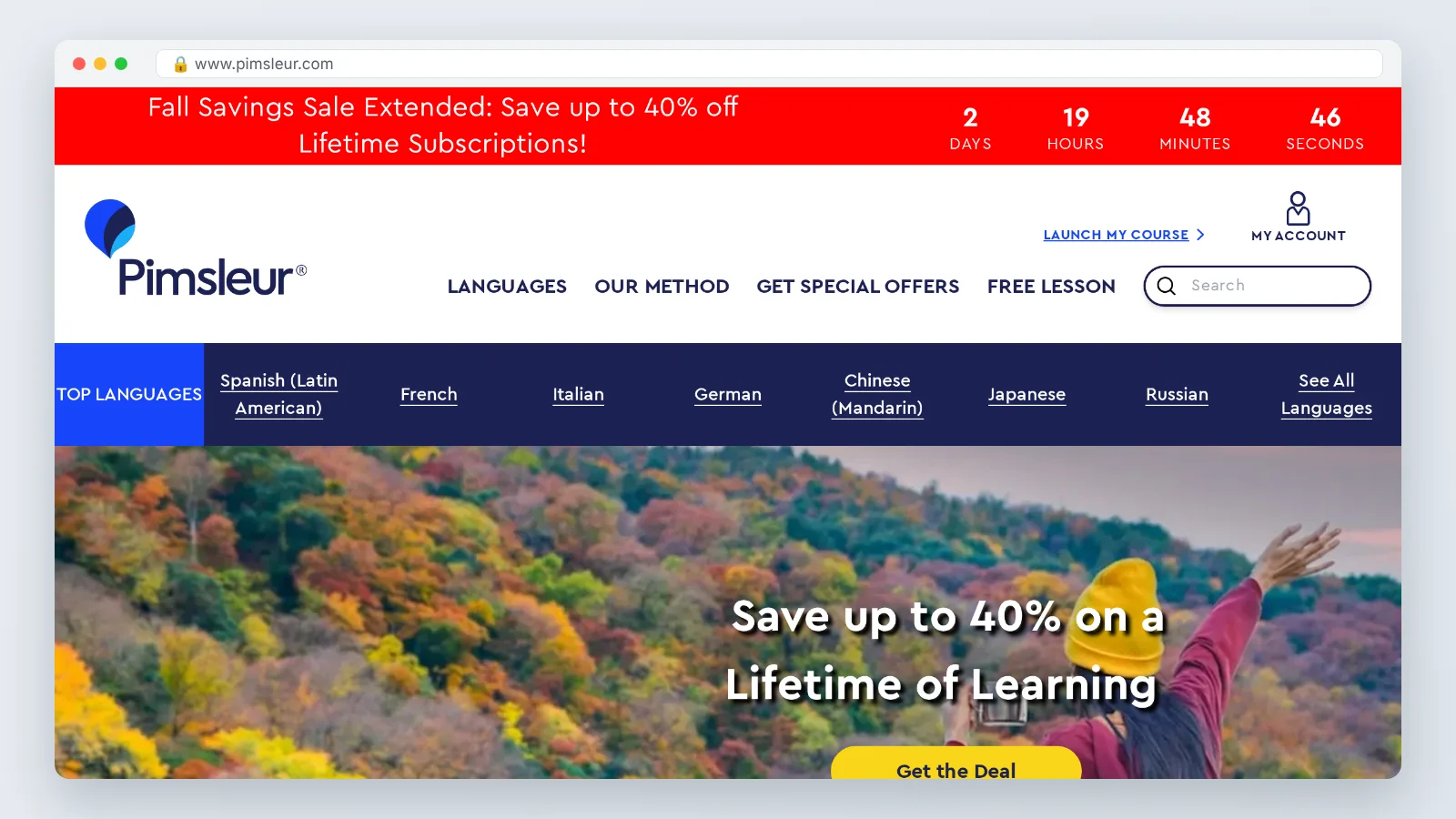 Pimsleur official site preview