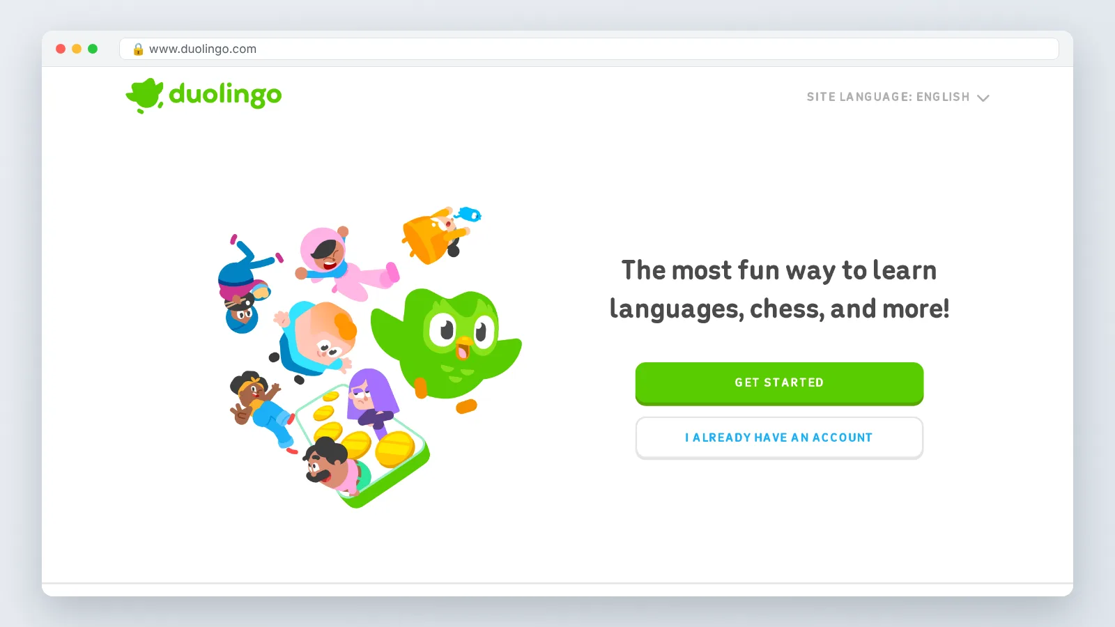 Duolingo official site preview